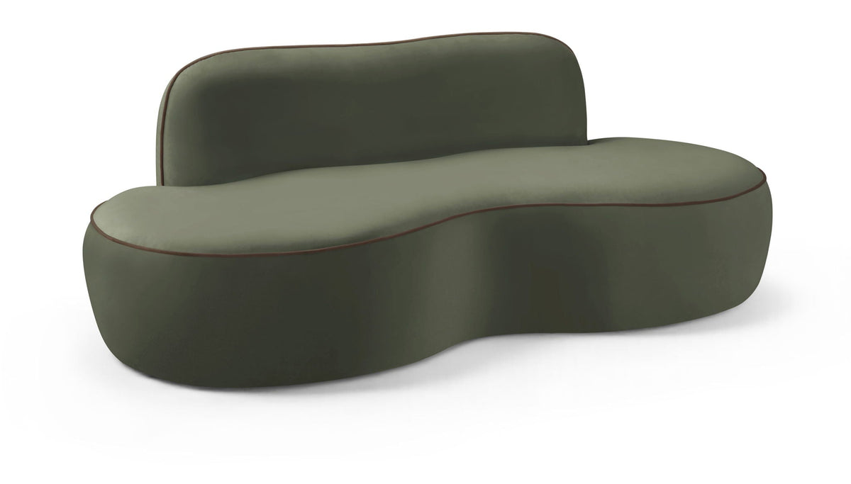 Swerve - Velvet 77" Upholstered Loveseat