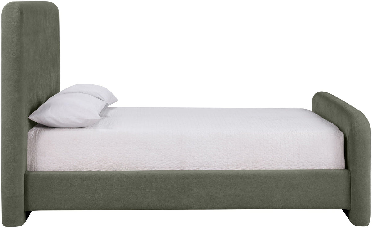 Fira - Chenille Fabric Upholstered Bed
