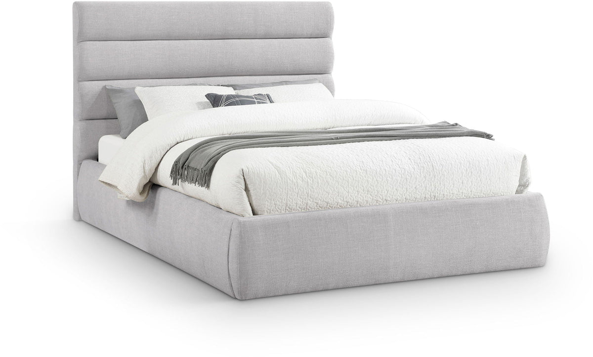 Adam - Linen Fabric Bed With 52" Headboard