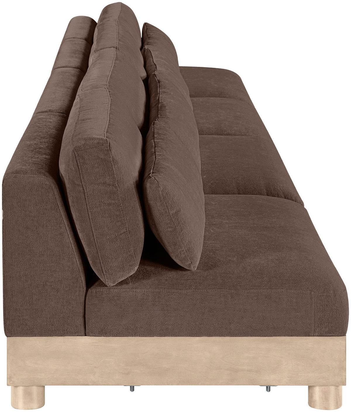 Turin - Chenille Fabric Upholstered Modular Sectional - Brown