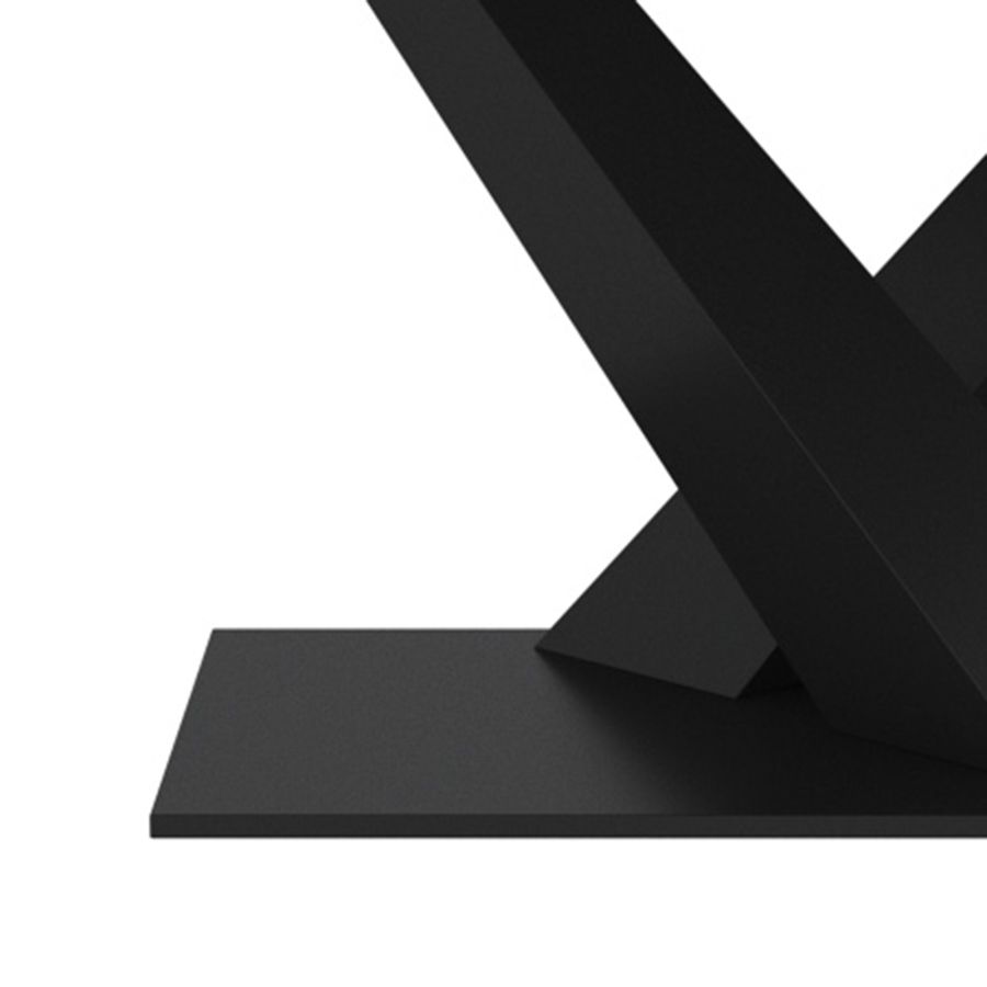 Julius/Scarlet 7pc Dining Set in Black Table with Ivory Chair