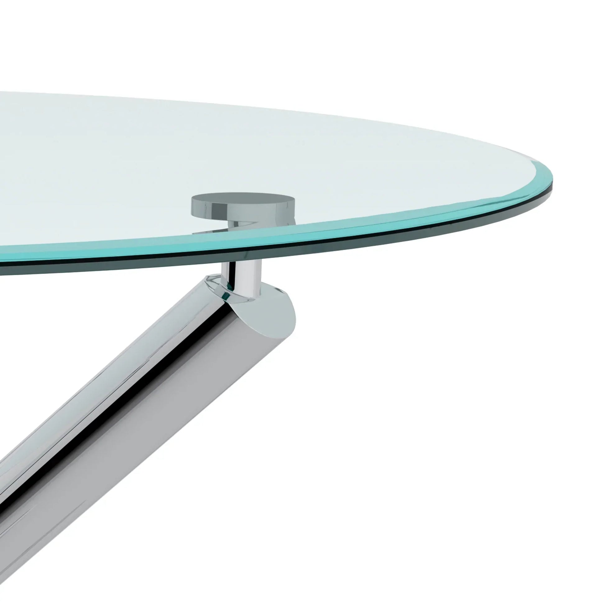 Solara II Round Dining Table in Chrome - Furniture Depot