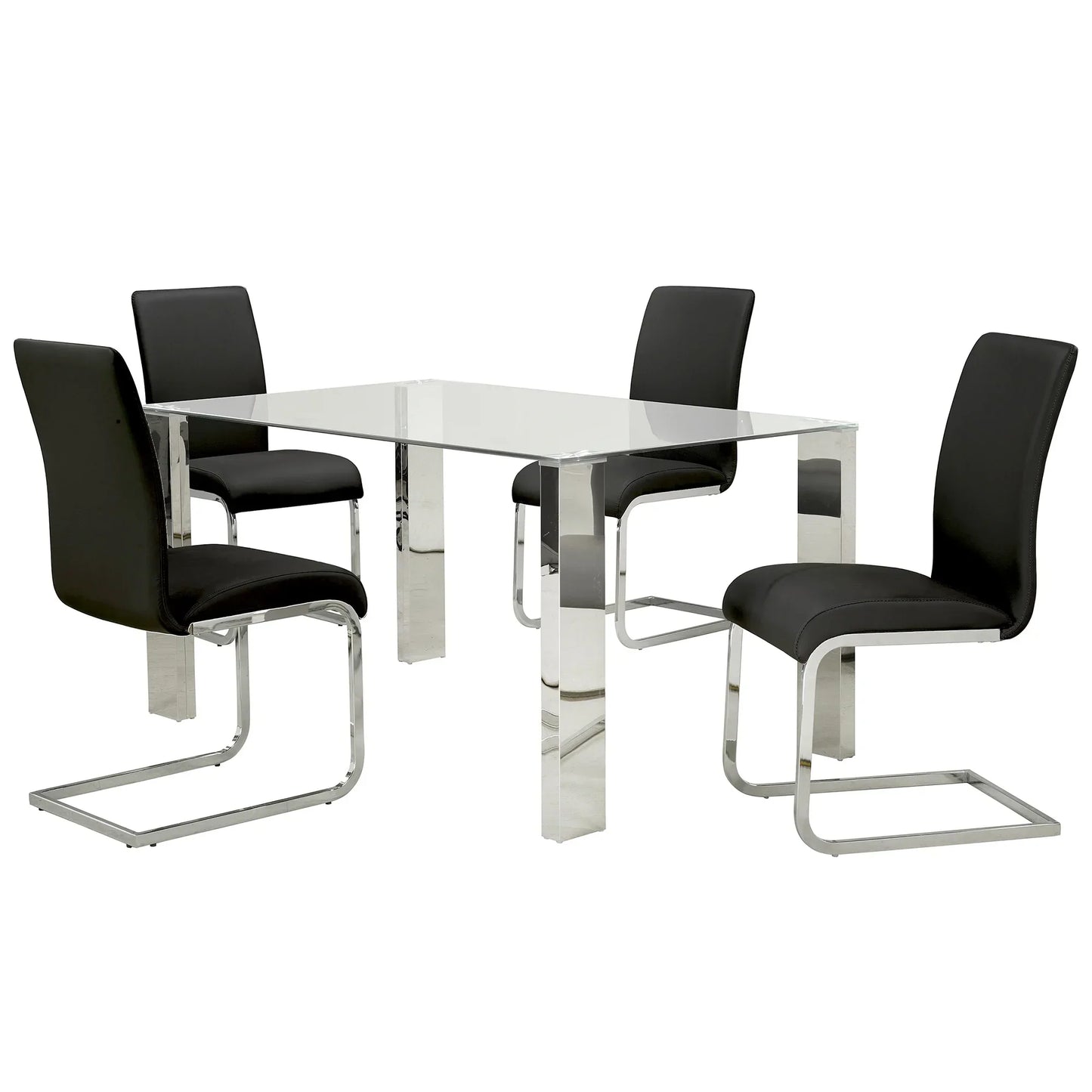 FRANKFURT-DINING TABLE-STAINLESS STEEL - Furniture Depot