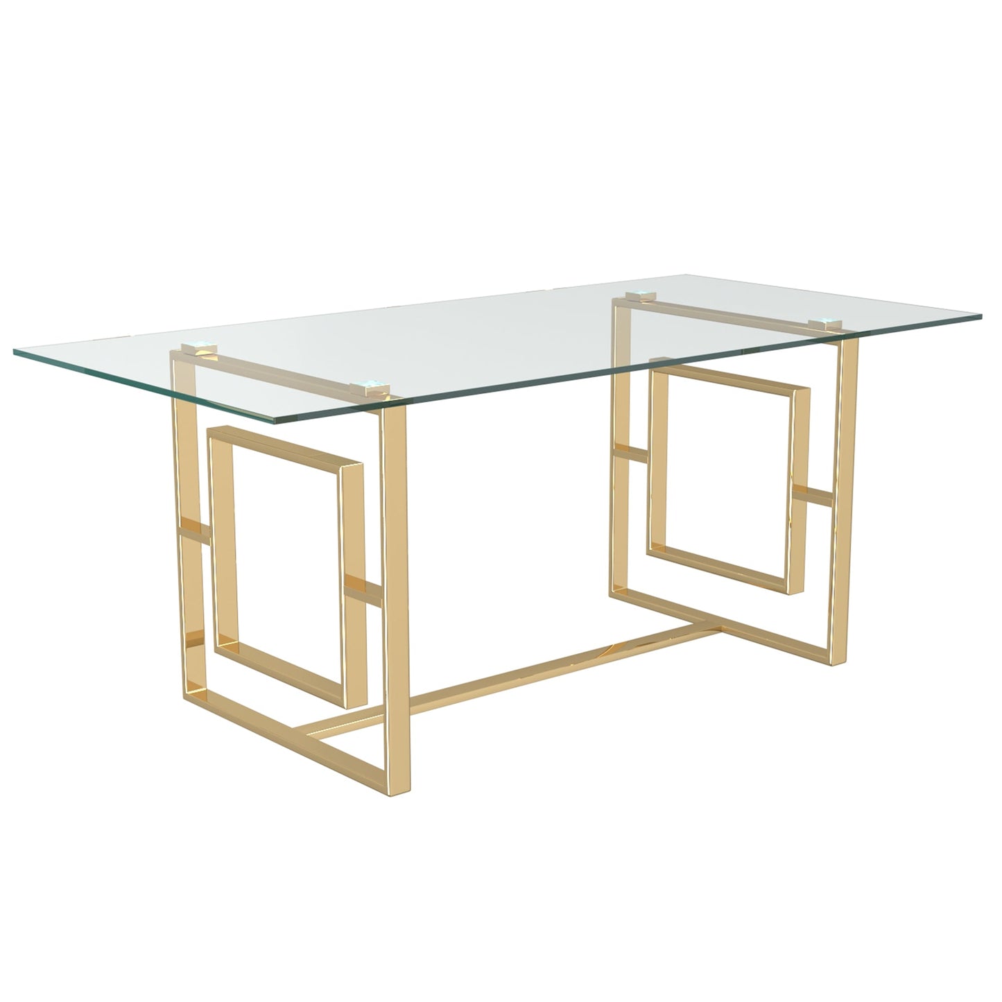 Eros Maxim 5pc Dining Set Gold/Black