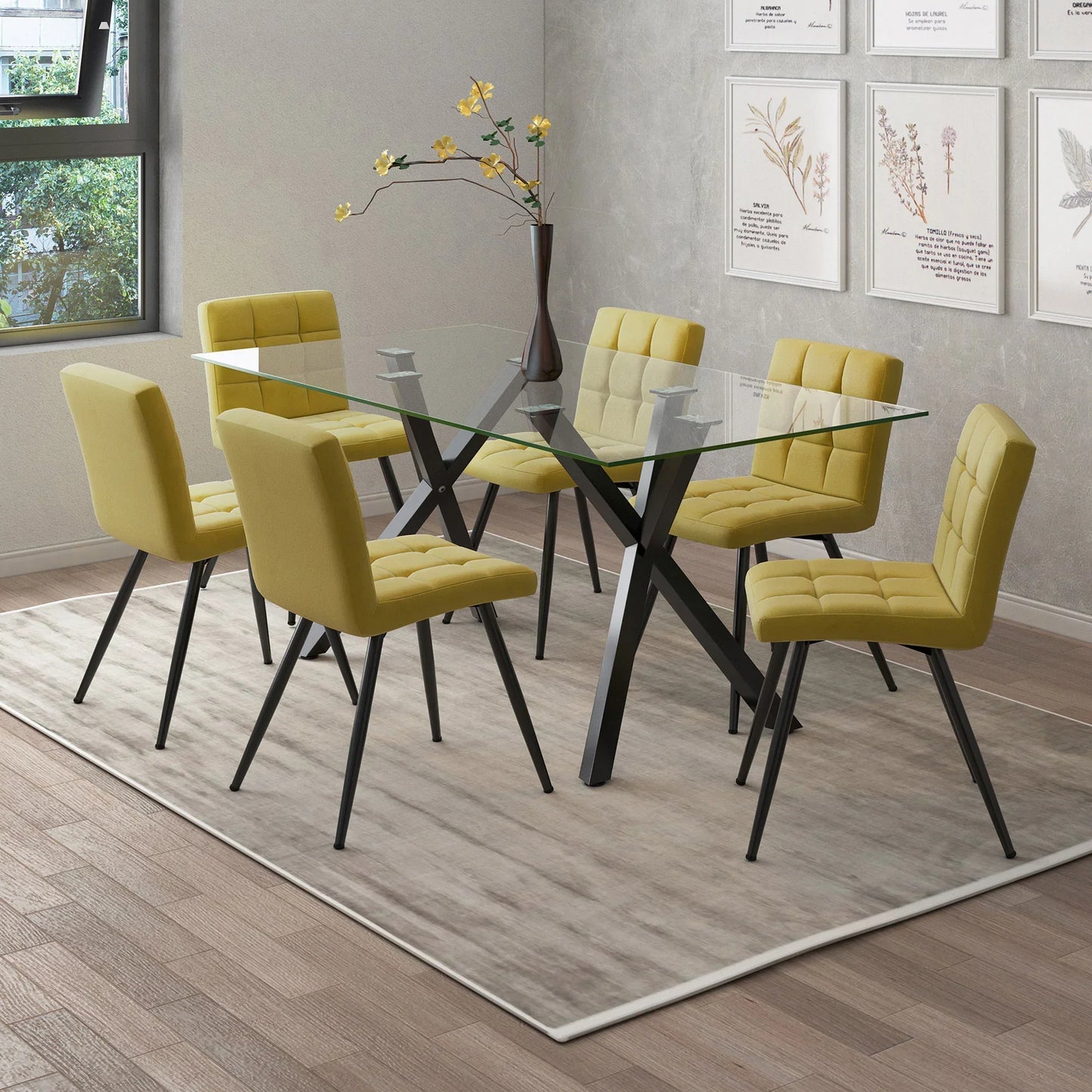 Stark Rectangular Dining Table in Black - Furniture Depot