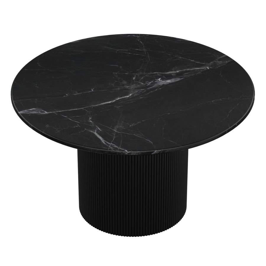 Jilsa Round Dining Table in Black