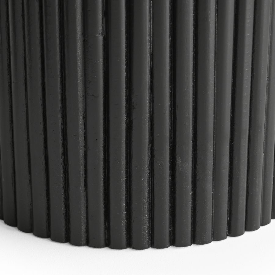 Jilsa Round Dining Table in Black