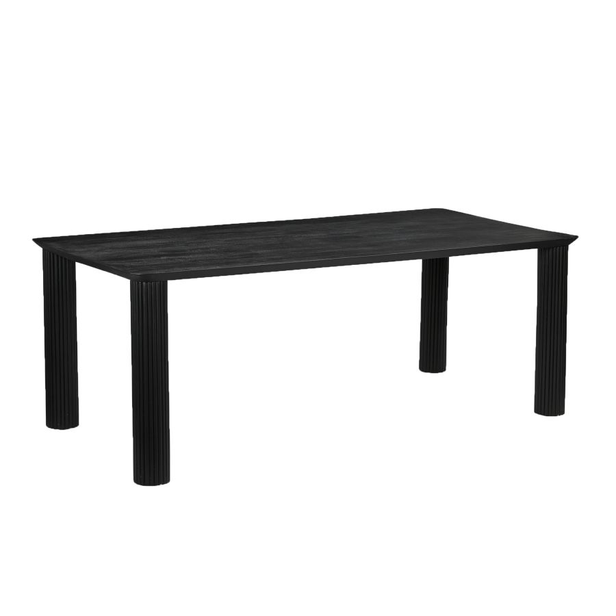 Sangra 79" Large Rectangular Dining Table in Black