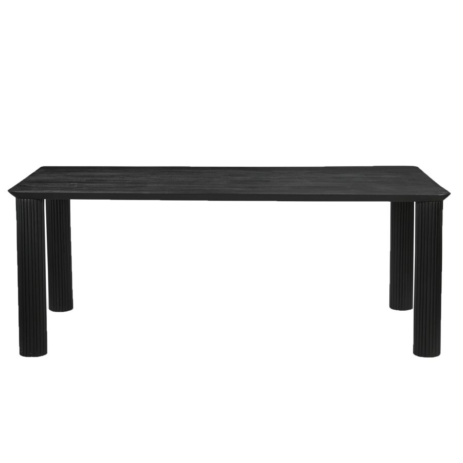 Sangra 79" Large Rectangular Dining Table in Black