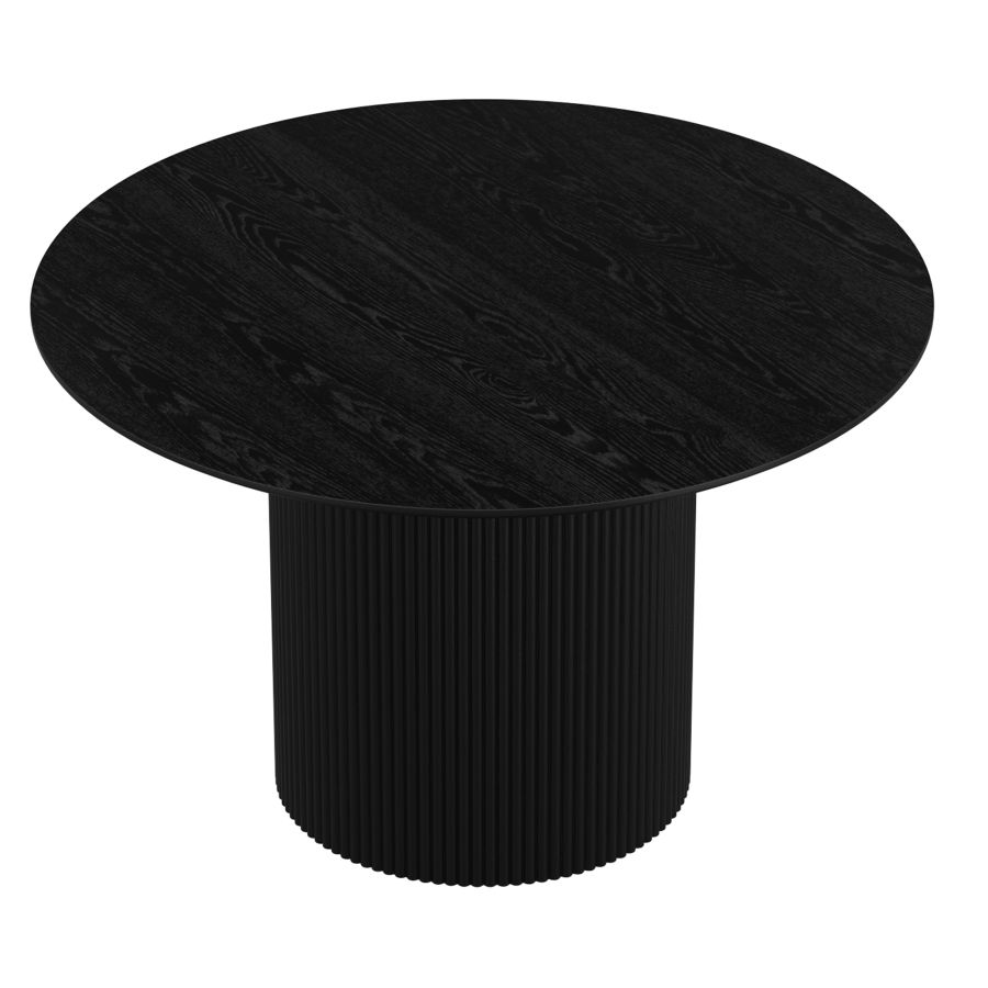 Tovas Round Dining Table in Black