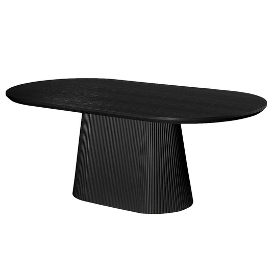 Tovas Oval Dining Table Black