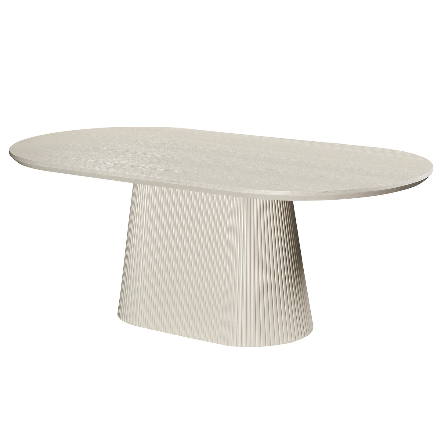 Tovas Oval Dining Table Ivory