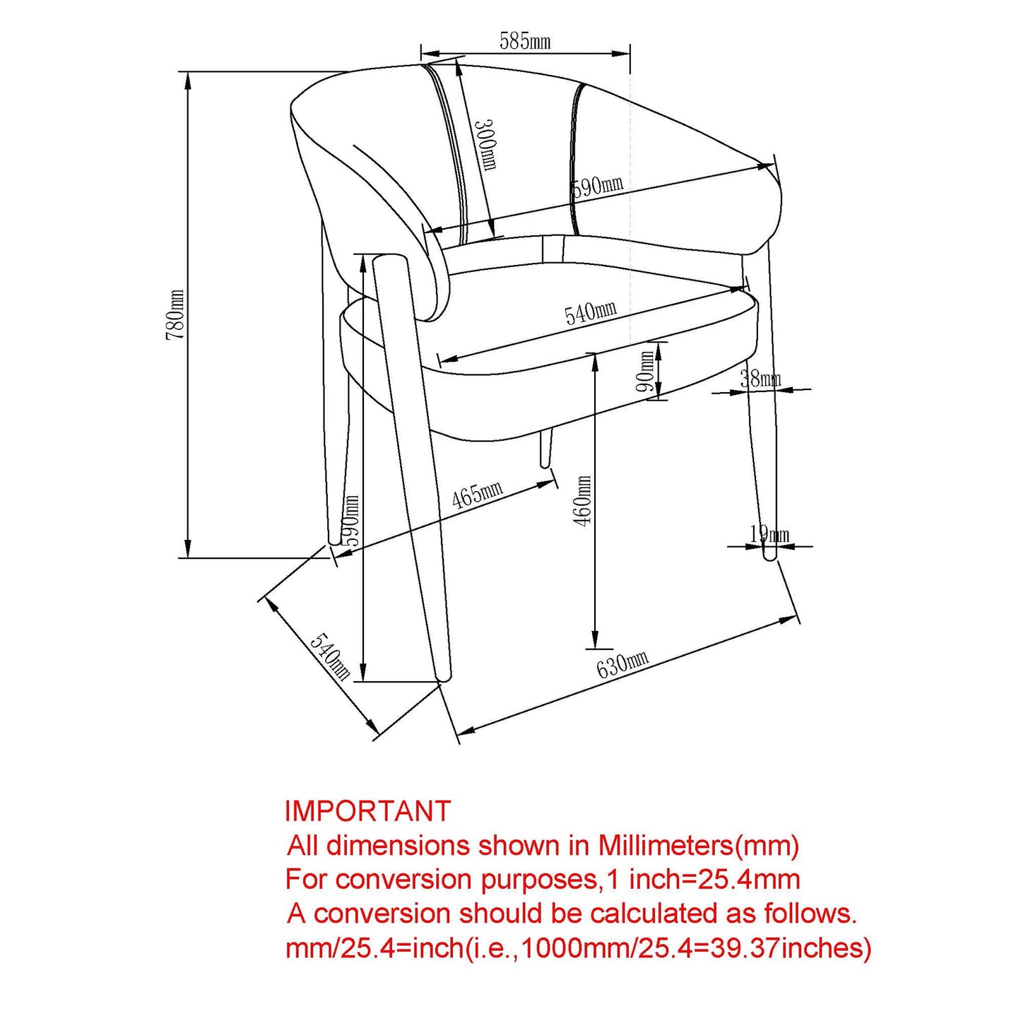 Bronson Dining Chair Stone