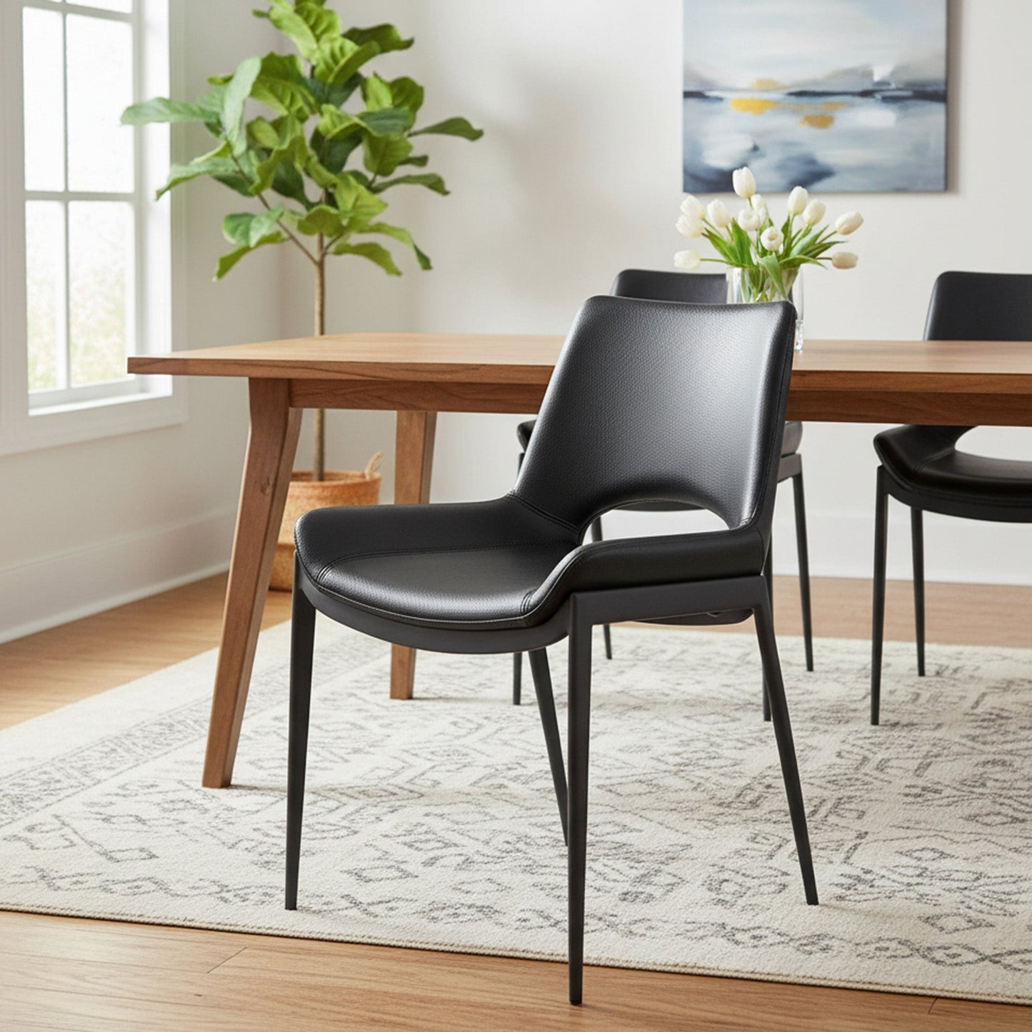 Icona Dining Chair Black Black