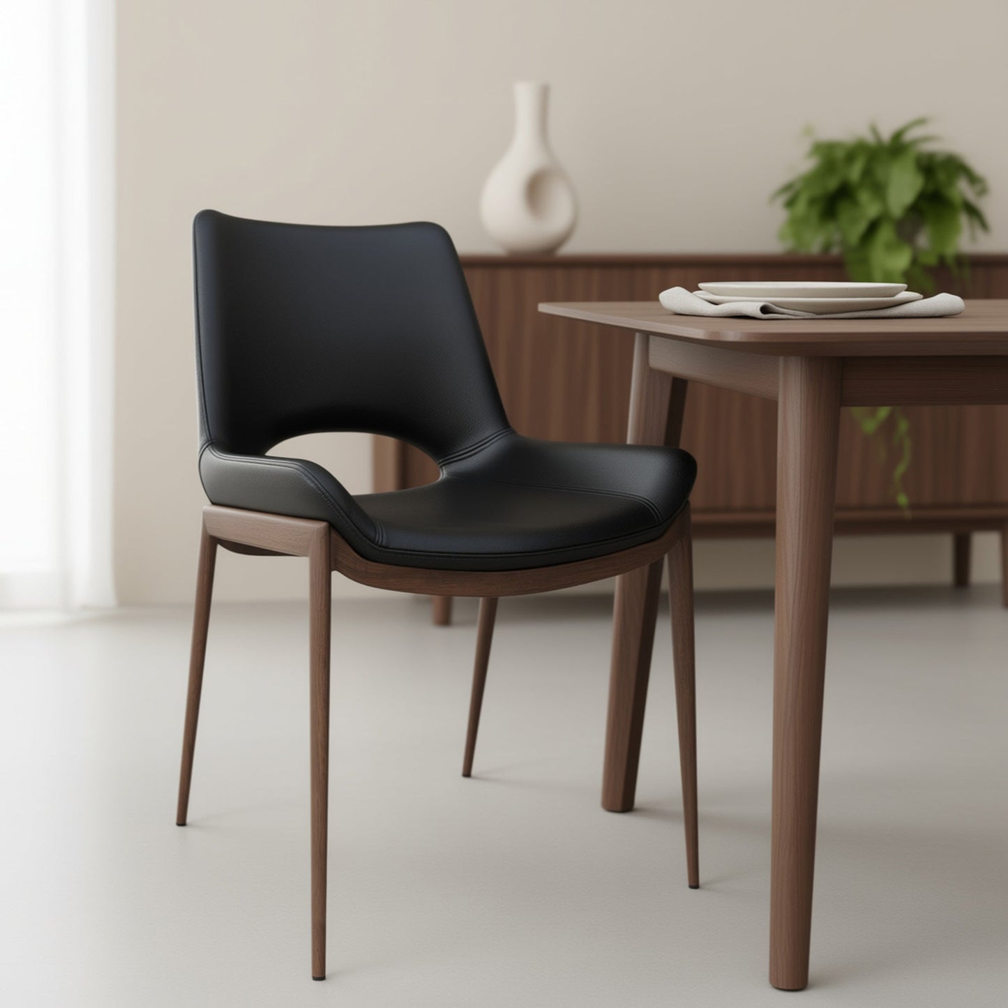 Icona Dining Chair Black Walnut