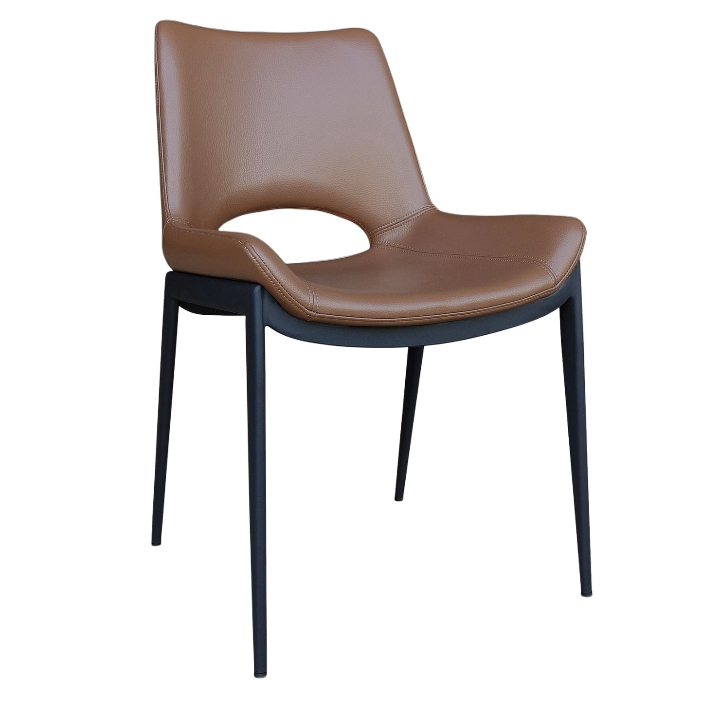 Icona Dining Chair Saddle Black