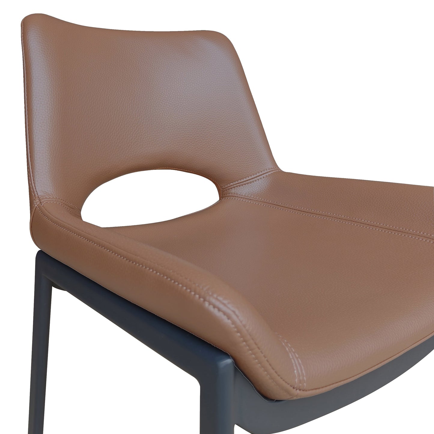 Icona Dining Chair Saddle Black