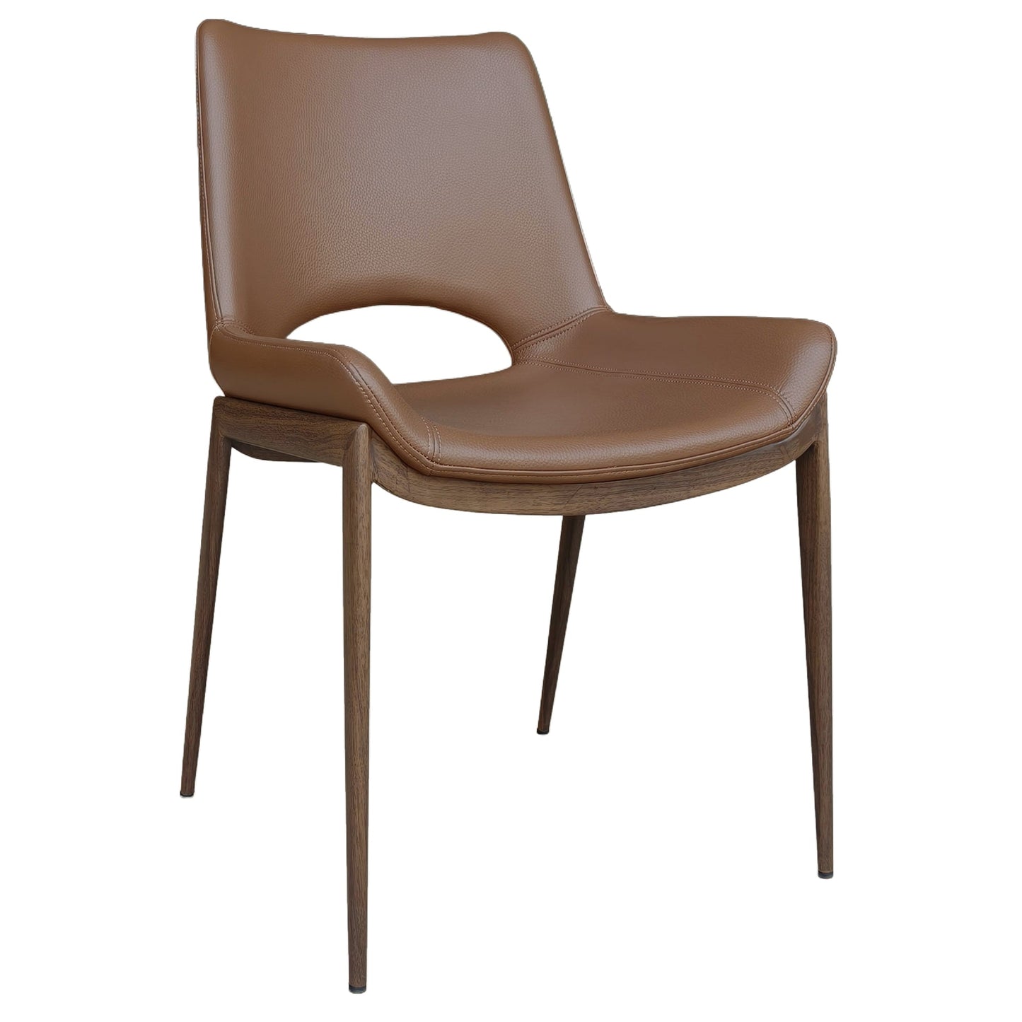 Icona Dining Chair Saddle Walnut