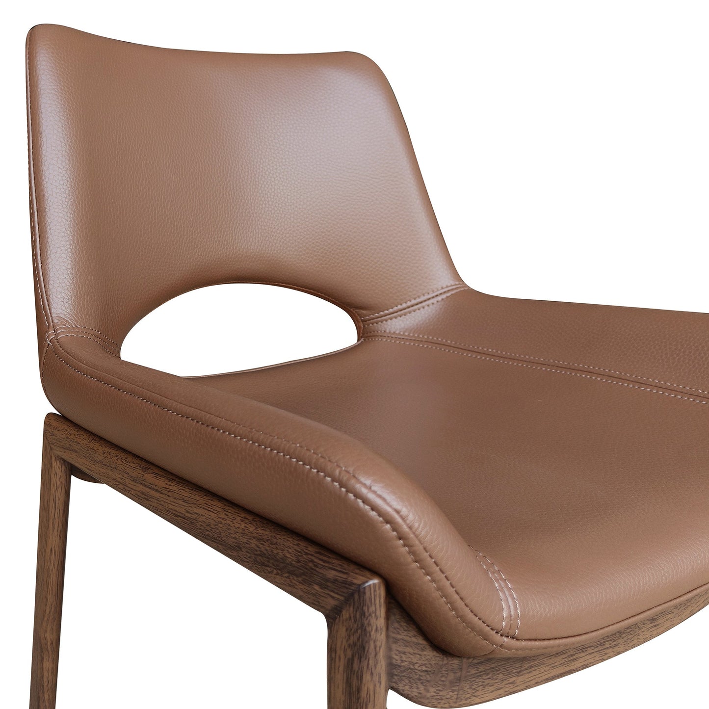 Icona Dining Chair Saddle Walnut