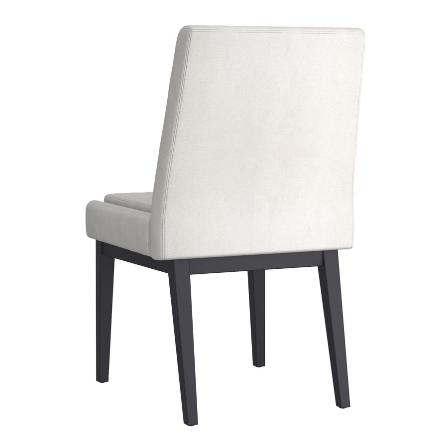 Cortez Dining Chair, Set of 2, in Beige Fabric and Black