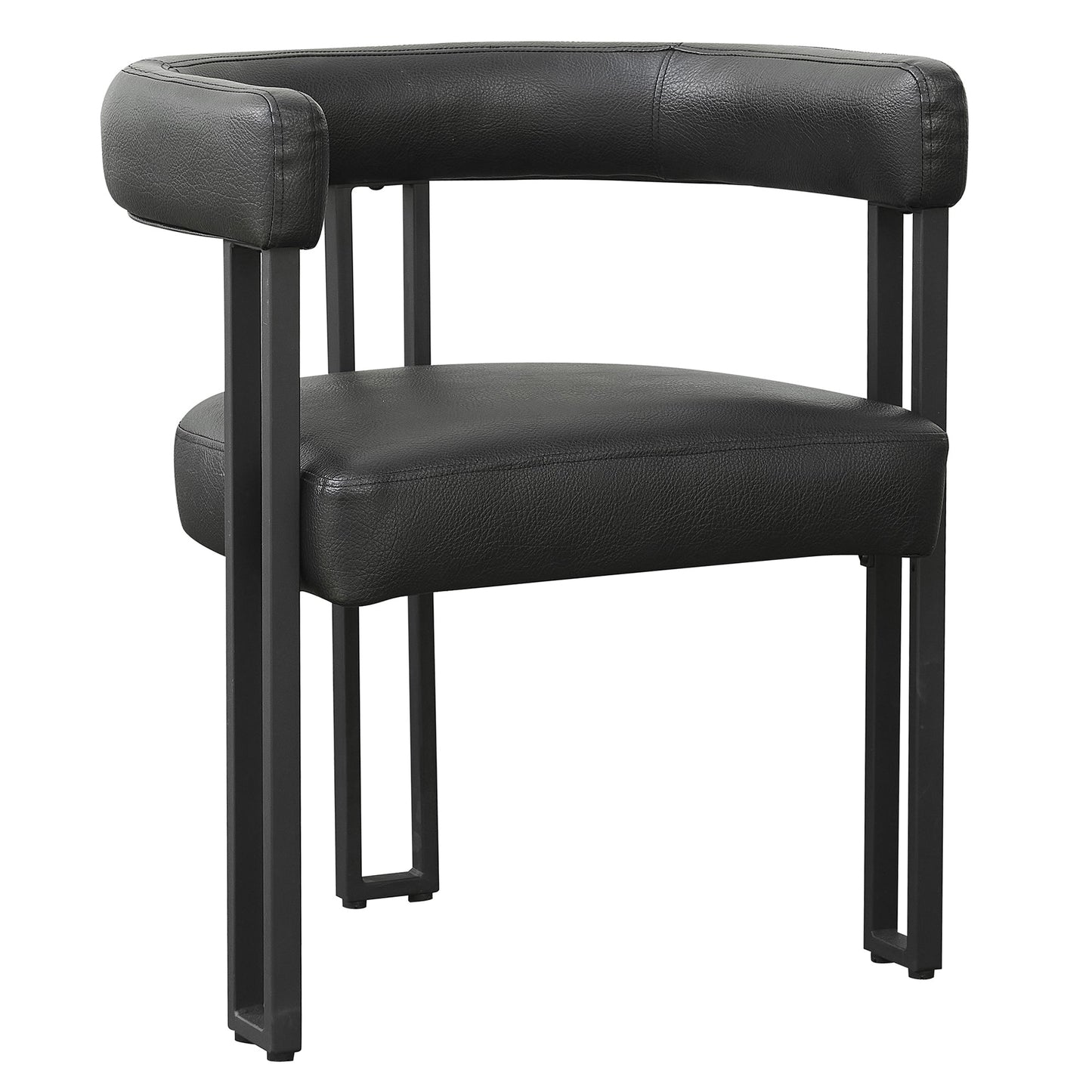 Scarlet Dining Chair Pu Black