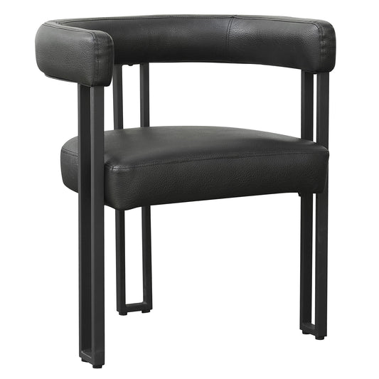 Scarlet Dining Chair Pu Black