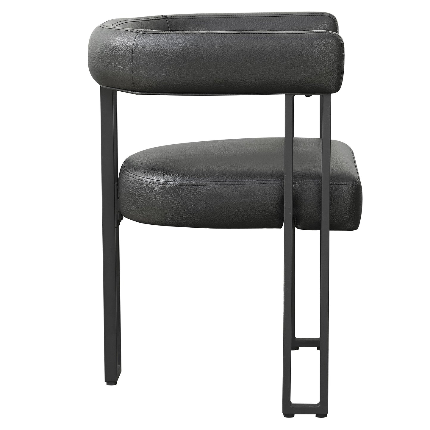 Scarlet Dining Chair Pu Black
