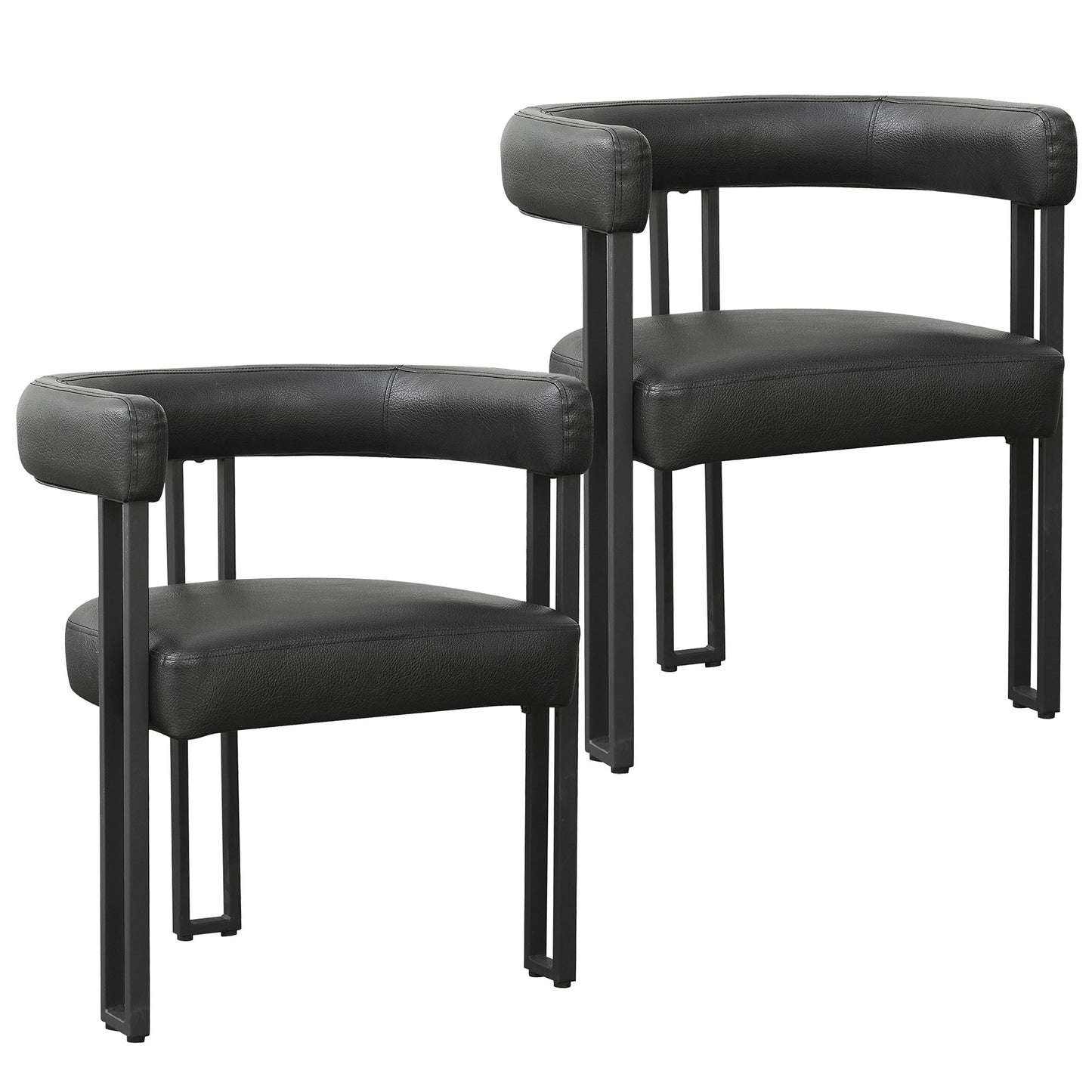 Scarlet Dining Chair Pu Black