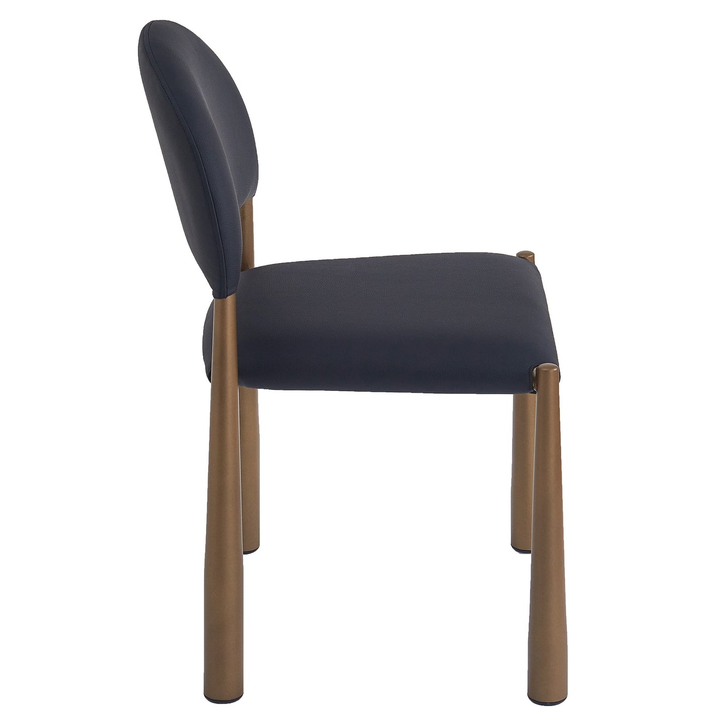 Auggie Dining Chair Black Aged Gold