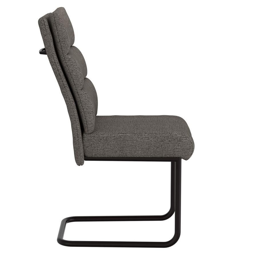 Brodi Dining Chair, set of 2, in Charcoal and Black