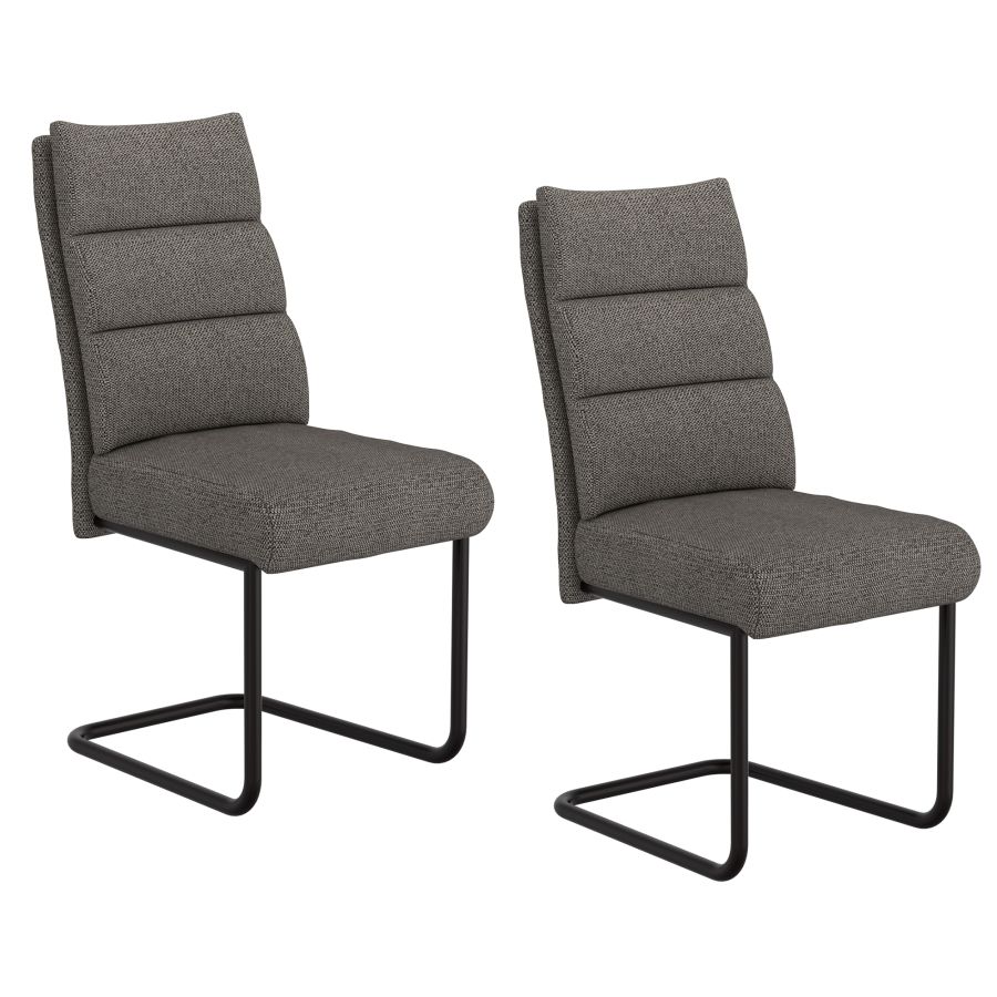 Brodi Dining Chair, set of 2, in Charcoal and Black