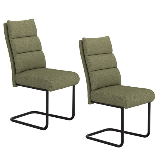 Brodi Dining Chair, set of 2,  in Sage and Black