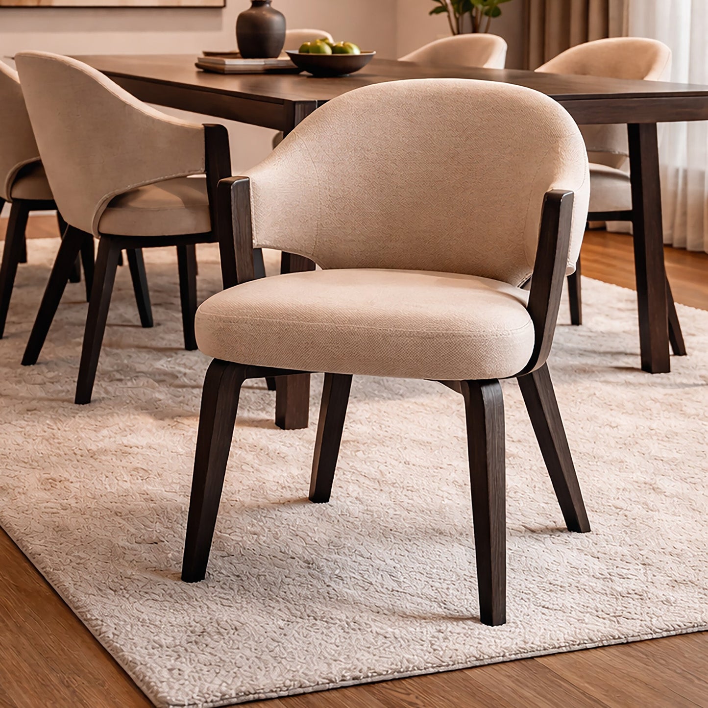 Freya Dining Chair Toffee Walnut