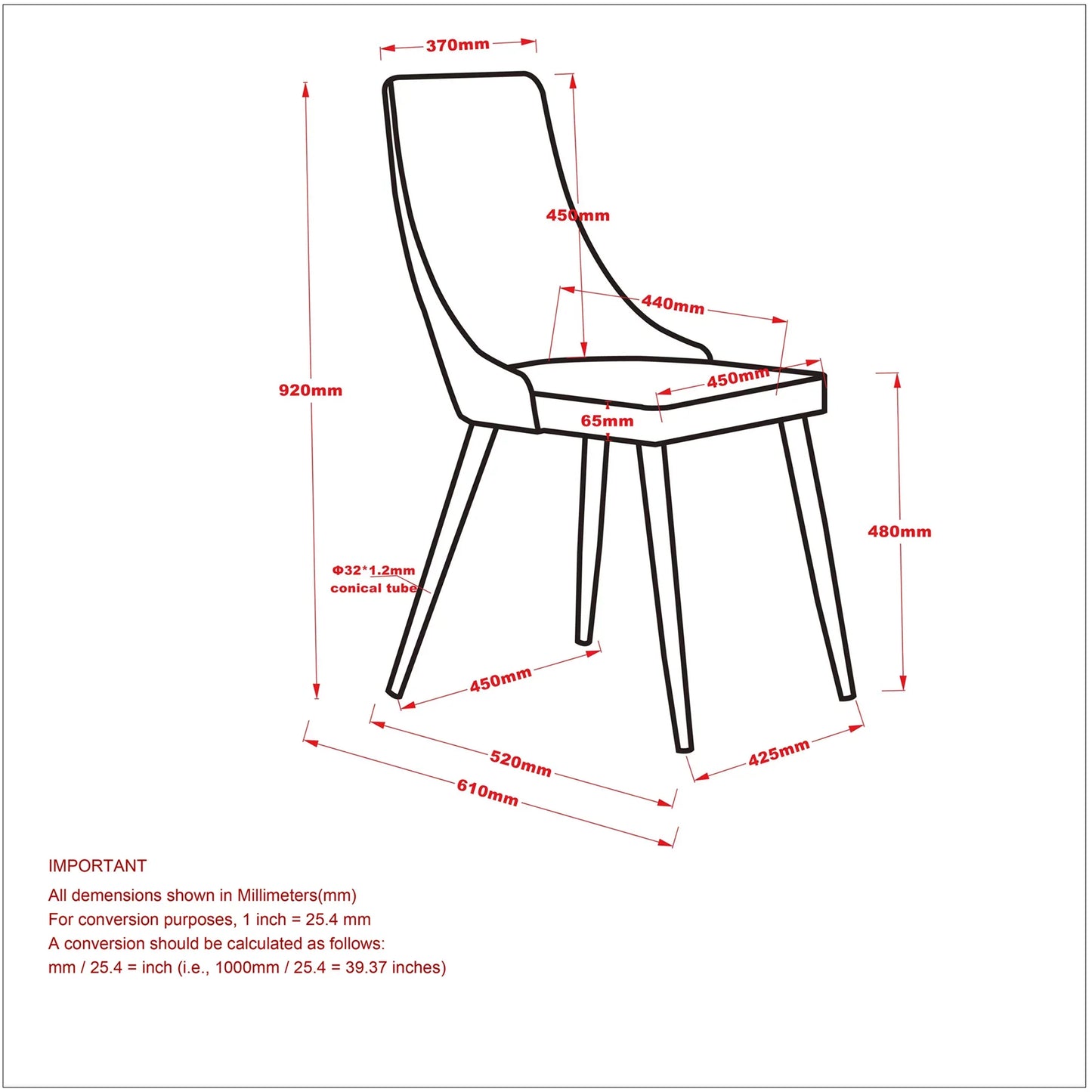 Cora Side Chair, set of 2 in Beige - Furniture Depot