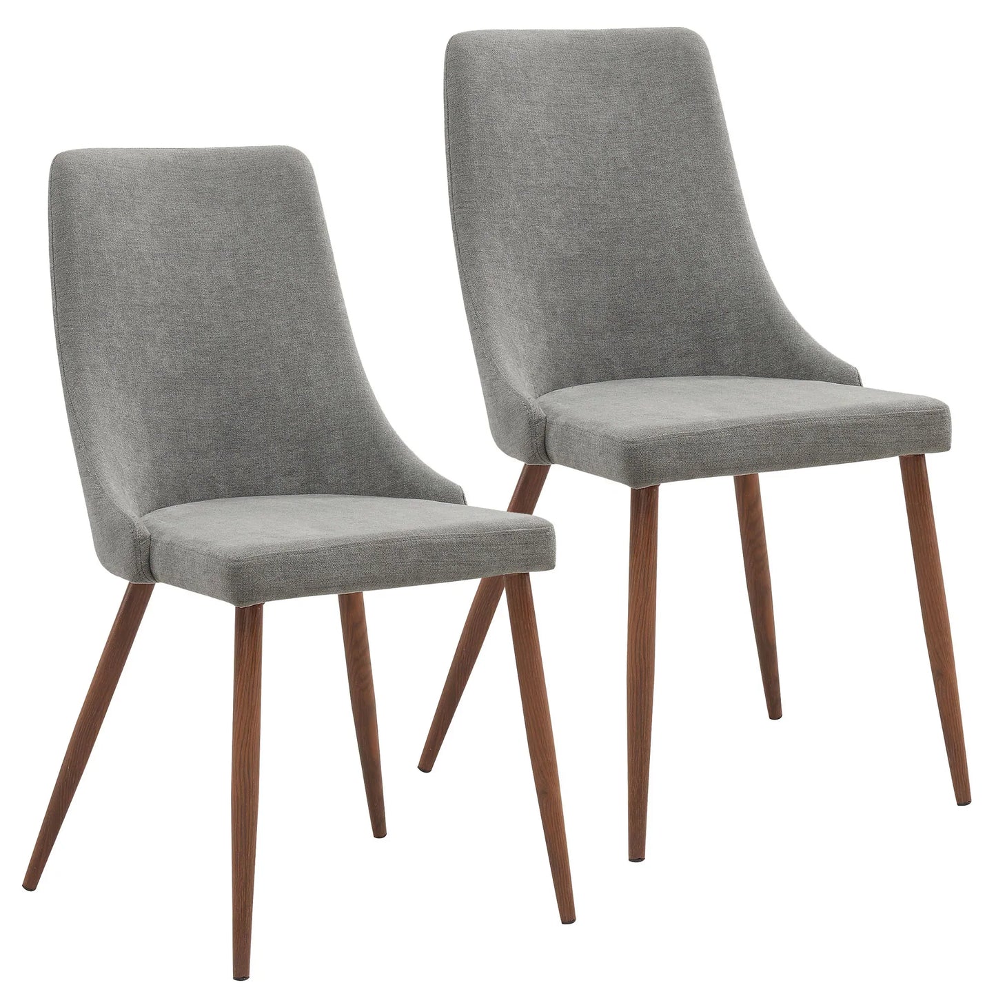 Cora Side Chair, set of 2 in Grey - Furniture Depot