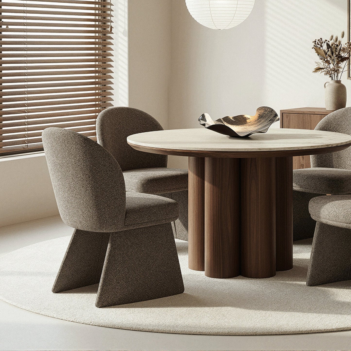 Noelle Dining Chair Brown