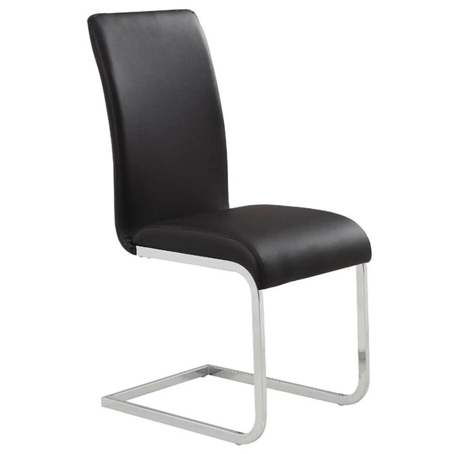 Maxim Side Chair, set of 2 in Black - Furniture Depot