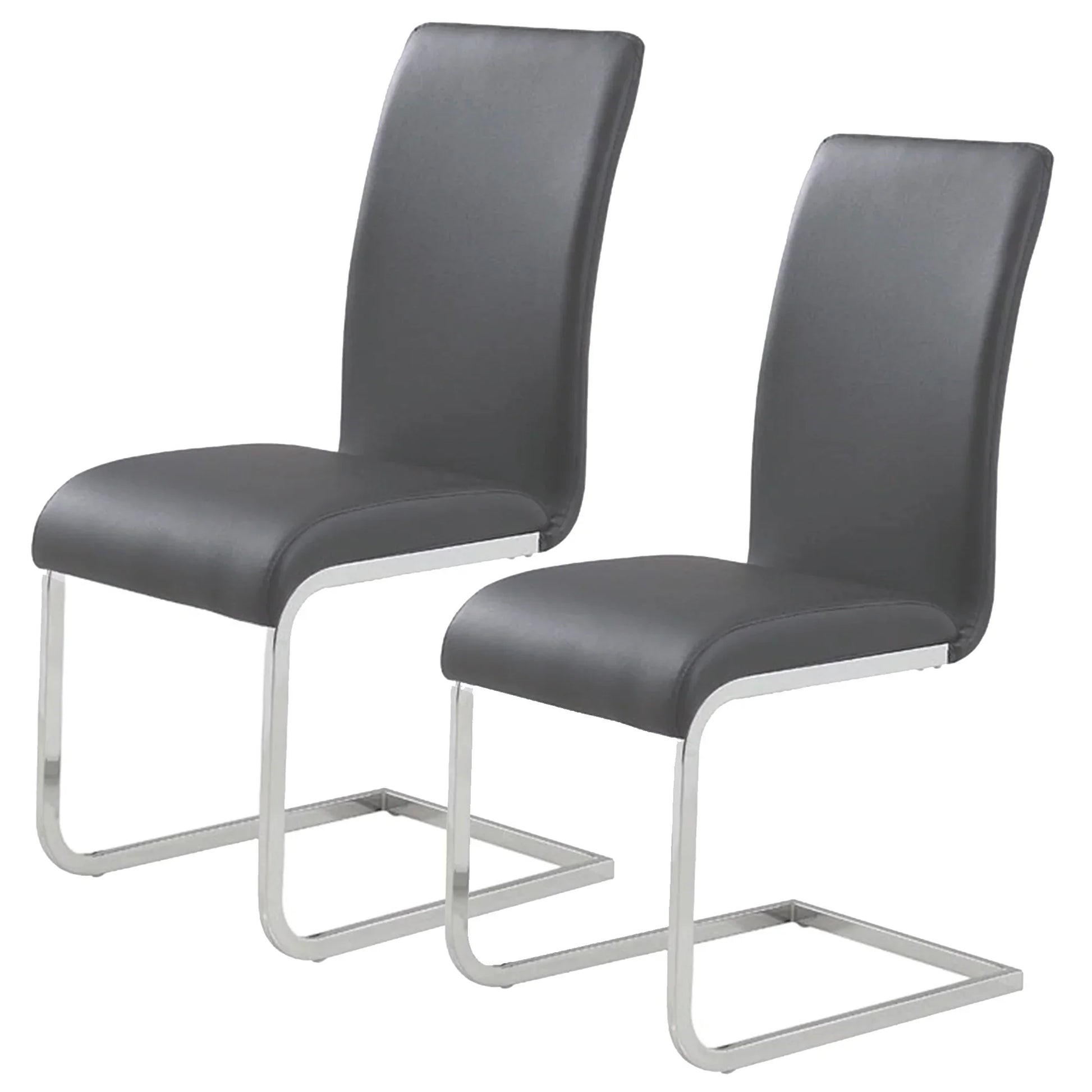 Maxim Side Chair, set of 2 in Grey - Furniture Depot