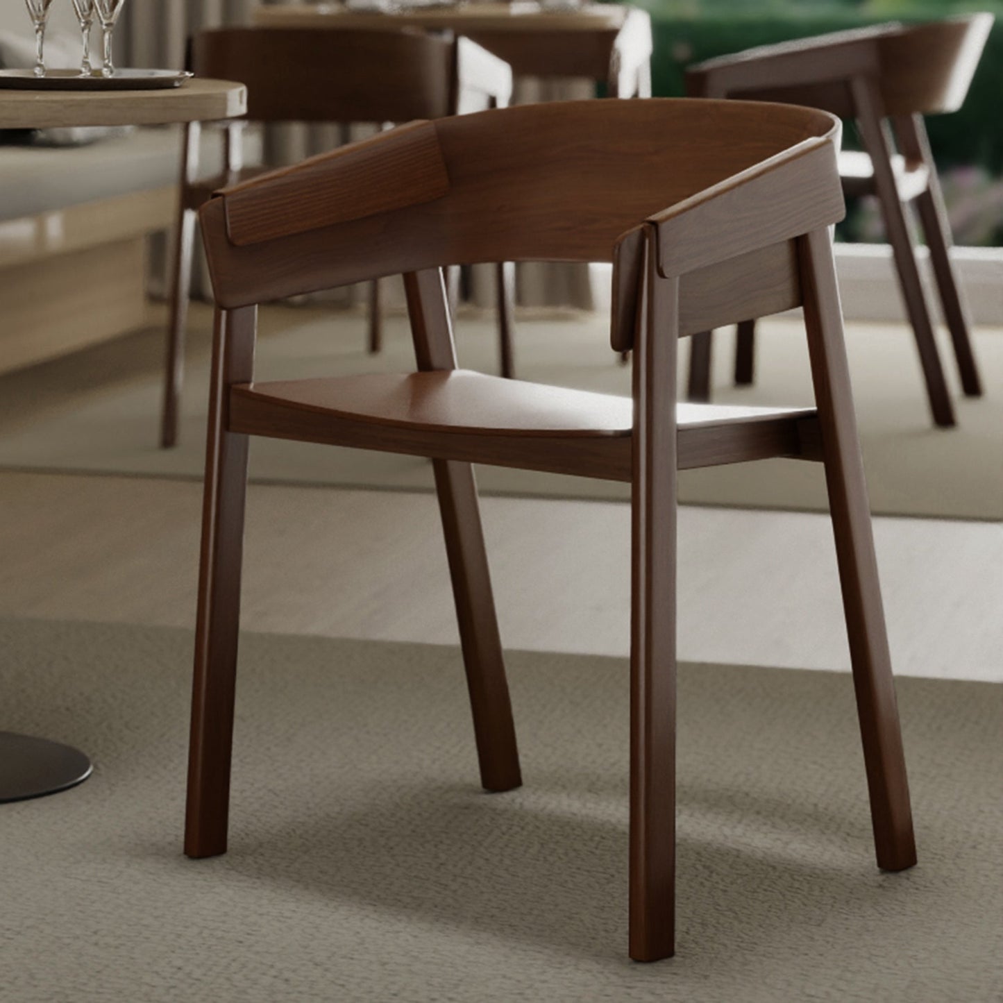 Mateo Dining Chair Walnut