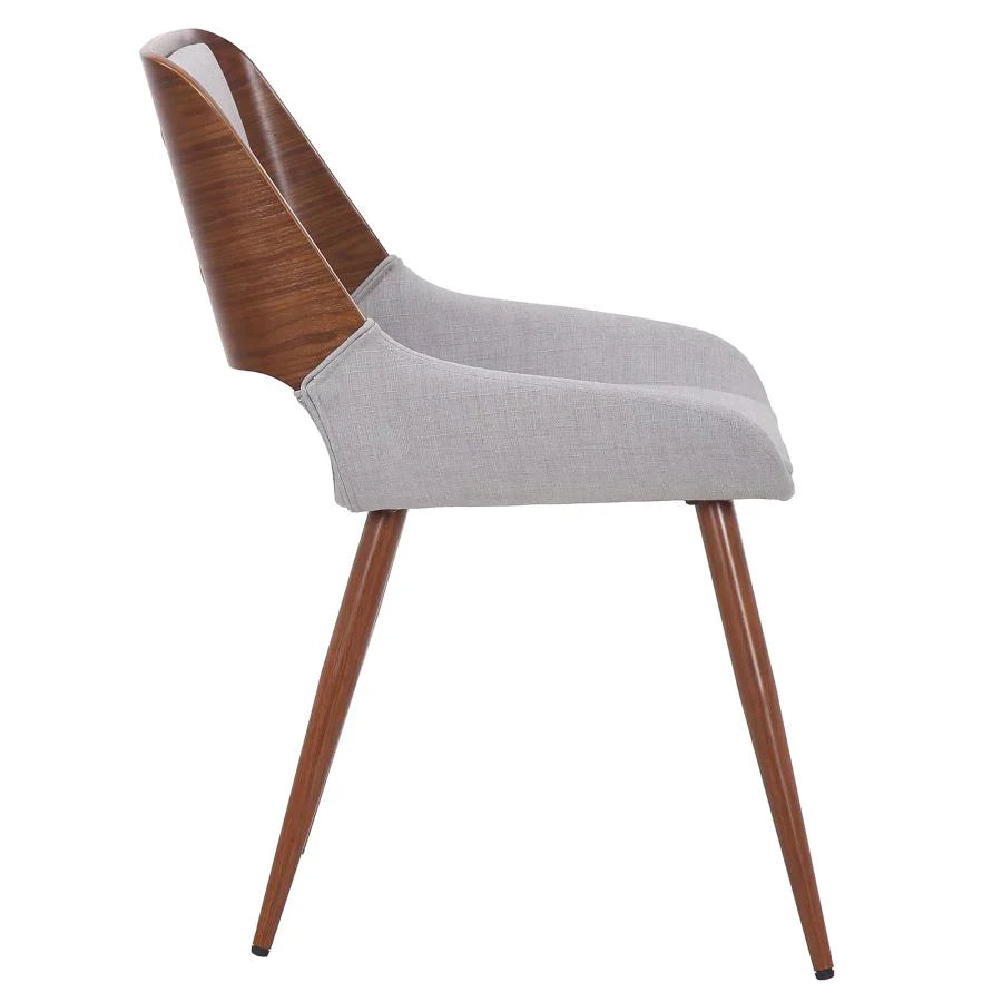 Hudson Side Chair in Grey Fabric - Furniture Depot