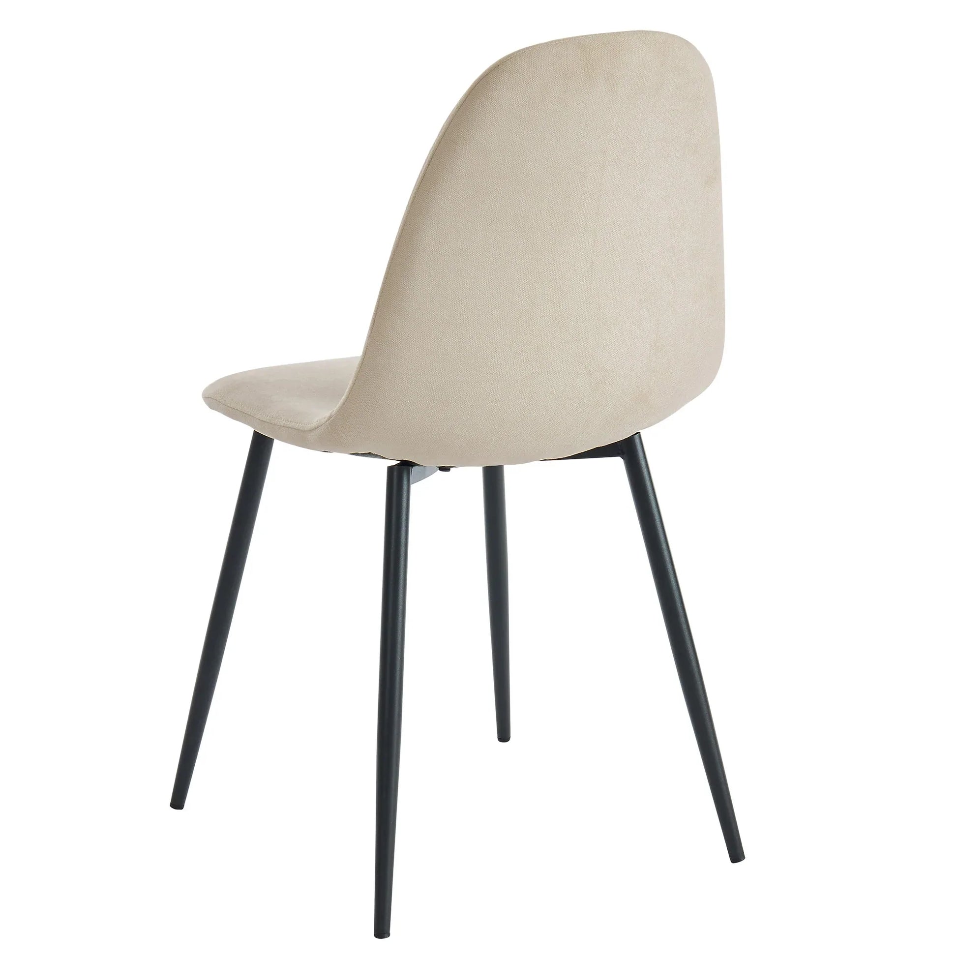 OLLY-SIDE CHAIR-BEIGE set of 4 - Furniture Depot