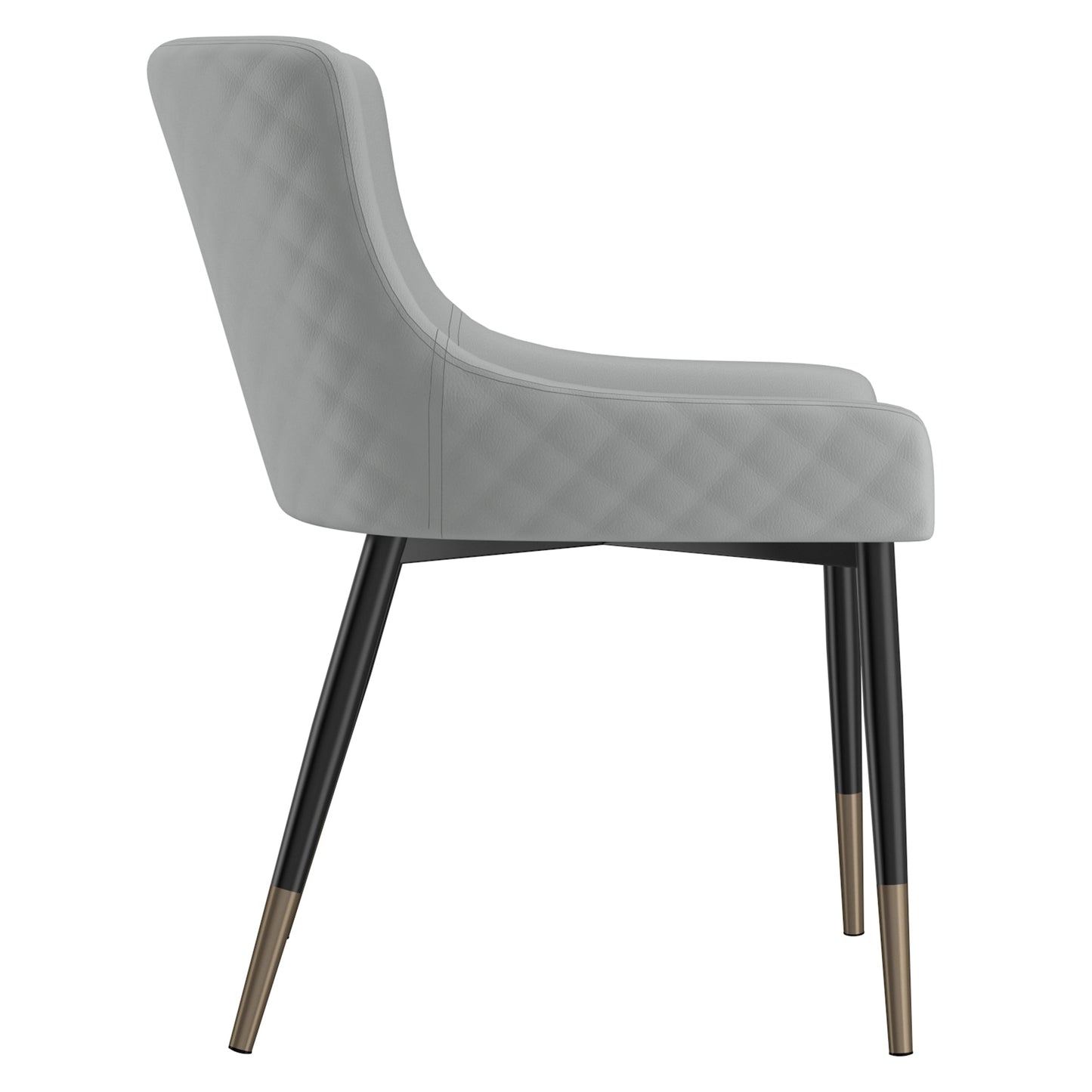 Xander Dining/Lounge Chair, Set of 2 in Light Grey and Black