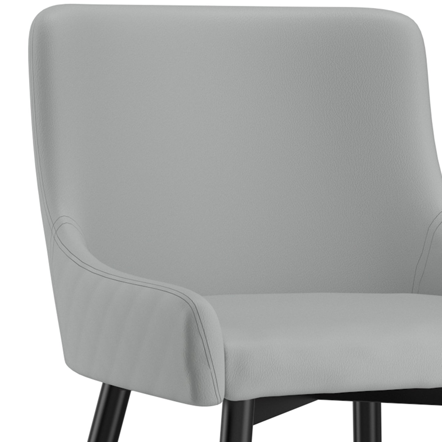 Xander Dining/Lounge Chair, Set of 2 in Light Grey and Black