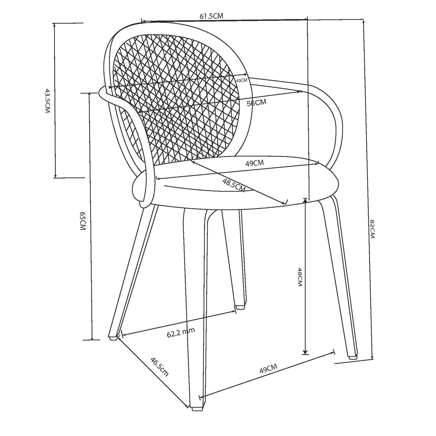 Orias Dining Chair Walnut