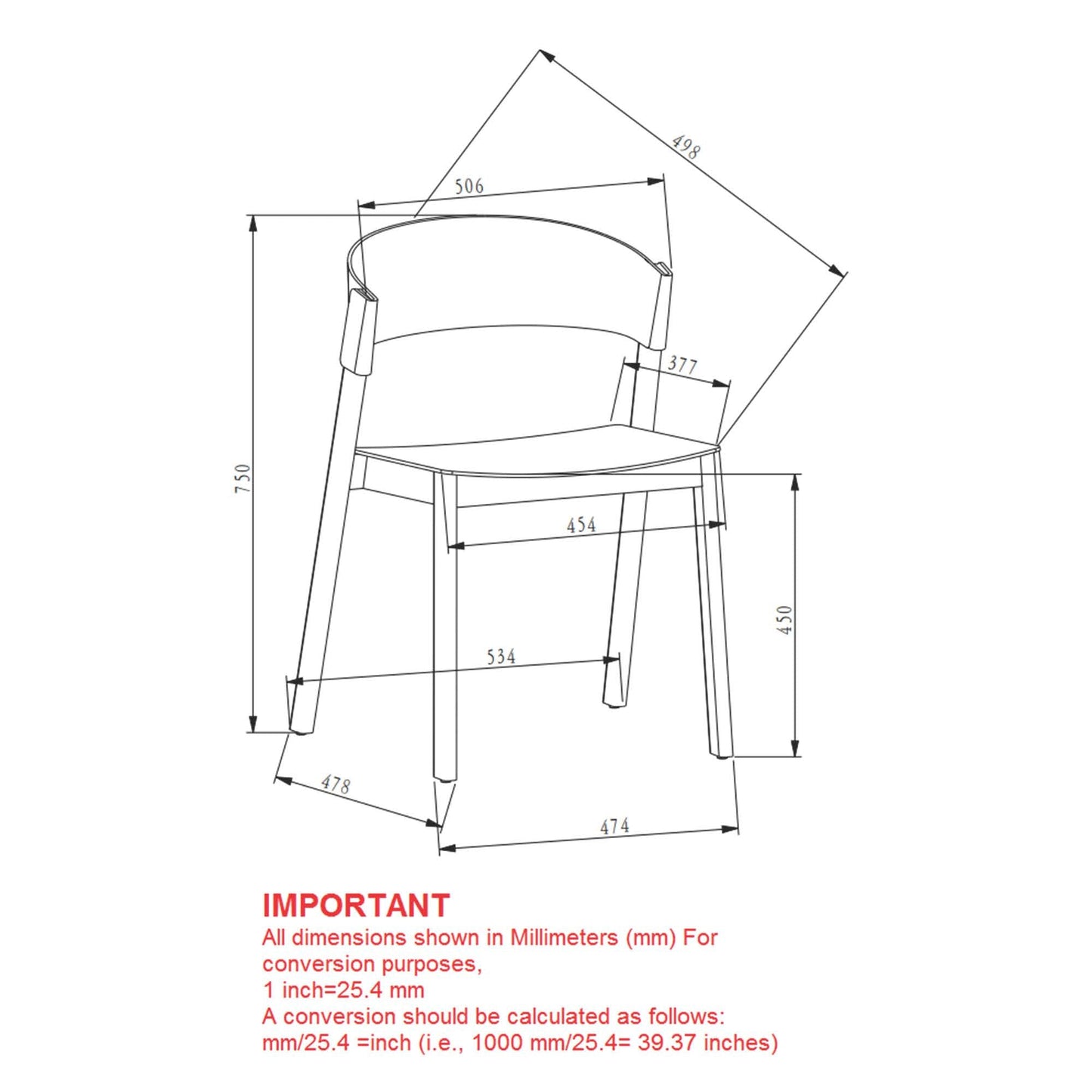 Elias Dining Chair Walnut