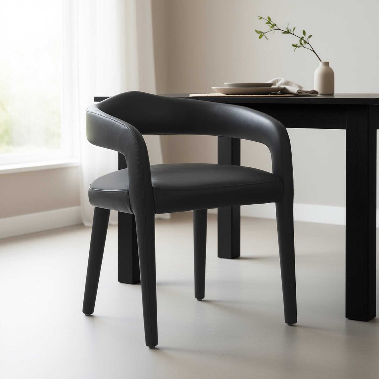 Caden Dining Chair Charcoal