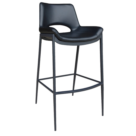 Icona 30" Bar Stool Black Black