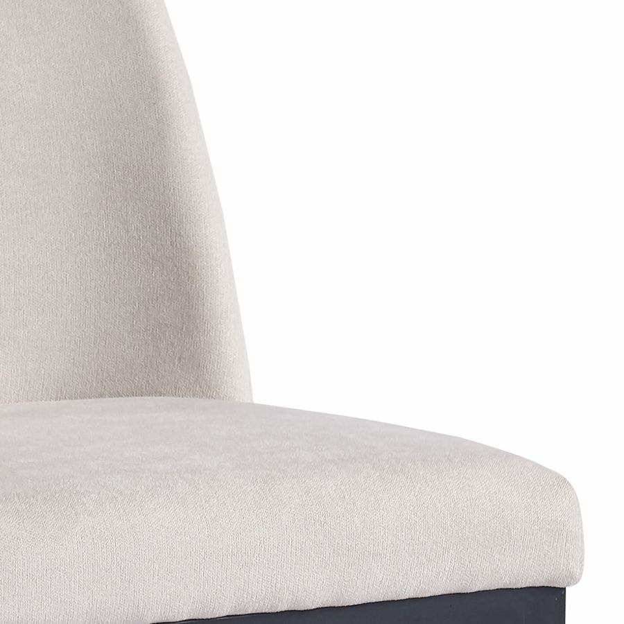 Jace 26" Counter Stool, Set of 2, in Beige Fabric and Black