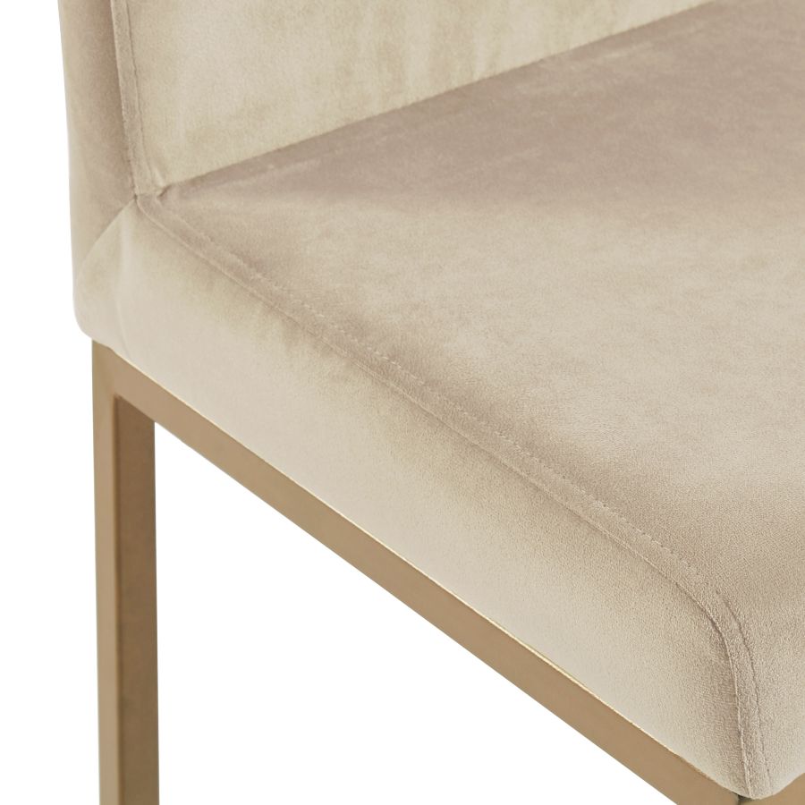 Diego 26" Counter Stool, set of 2, in Beige and Aged Gold