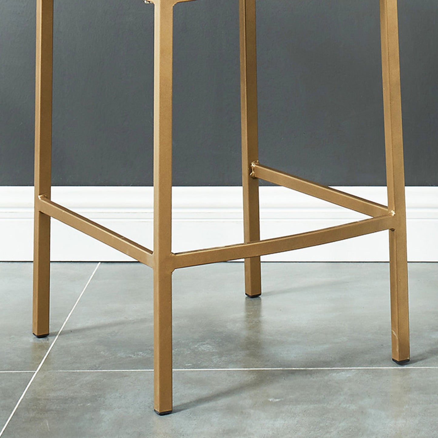 Diego 26" Counter Stool Black/Aged Gold
